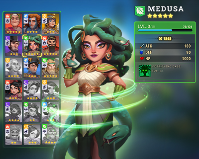 Heldenauswahl mit Medusa
