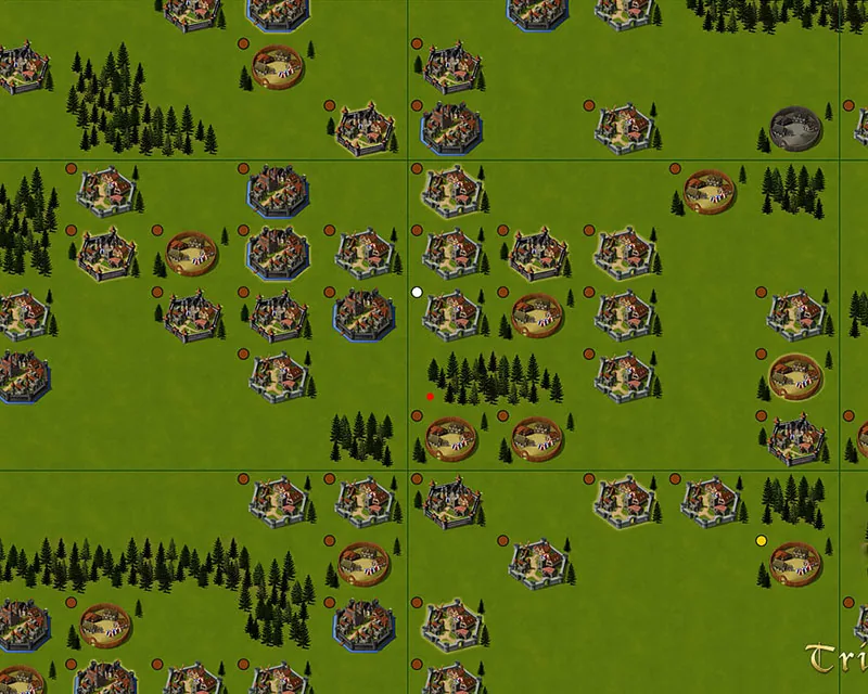 Karten- und PvP-Ansicht in Tribal Wars